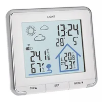 TFA Dostmann Wetterstation Life Weiss - Funktionen: Aussentemperatur - Uhrzeitanzeige - Innentemperatur - Luftfeuchtigkeit - Display - Aktuelle Wetterlage - Set: Ja - Typ: Wetterstation