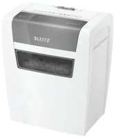 Leitz Bürogeräte Aktenvernichter IQ Home, P-4, bis zu 6 Blatt - Vernichtbare Aktentypen: Papier - Heftklammern - Büroklammern - Schnittart: Partikelschnitt - Sicherheitsstufe: 4 - Schnittausgabe: 4 x 28 mm - Blattkapazität: 6 Seiten - Zufuhrautomatik: Ja