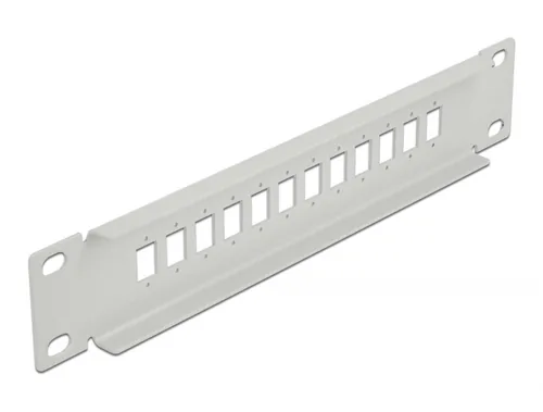DELOCK 10"" LWL Patchpanel 12 Port SC Simp.LC Dup. 1 HE grau
