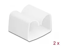 Delock Kabel-Clip weiss 2 Stück - Ausstattung Kabelmanagement: Befestigungsclip - Produkttyp: Kabel-Clip - Verpackungseinheit: 2 Stück - Material: Kunststoff - Detailfarbe: Weiss