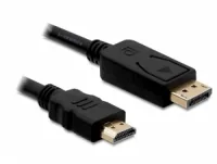 Delock Kabel Displayport 1.1 Stecker > High Speed HDMI-A Stecker schwarz 2 m