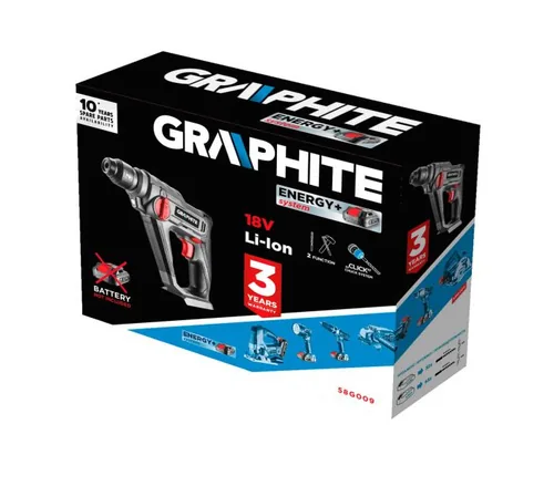 GRAPHITE 58G009 rotary hammer SDS Plus Energy+ 18 V 900 RPM