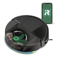 iRobot Saug- und Wischroboter Roomba 205 DustCompactor Combo - Ladezeit: 180 min - Fernbedienung: Smartphone (WLAN) - Detailfarbe: Schwarz - Filtertyp: Partikelfilter - Max. Laufzeit: 180 min - Nasswischfunktion: Ja
