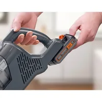 BLACK+DECKER Akku-Hand- und Stielsauger BHFEA18D1-QW Orange/Grau - Akkutyp: Lithium-Ion (Li-Ion) - Staubsauger Typ: Akku-Hand- und Stielstaubsauger - Nasswischfunktion: Keine Angaben - Max. Laufzeit: 40 min - Ladezeit: 300 min - Spannung: 18 V