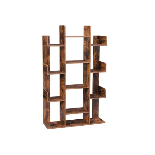 VASAGLE Regal mit 13 Ablagen 86 x 25 x 140 cm, Braun - Nachhaltigkeit: Nicht angegeben - Produkttyp: Regal - Detailfarbe: Braun - Breite: 86 cm - Höhe: 140 cm - Tiefe: 25 cm