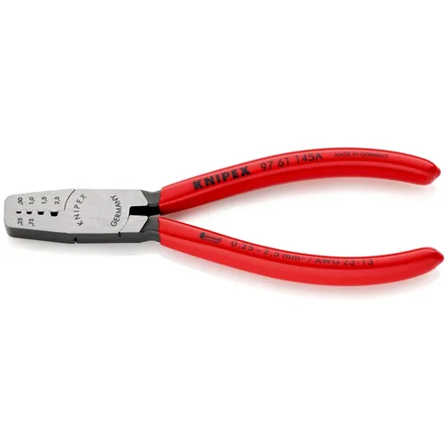Knipex Crimpzange 145 mm für Aderendhülsen - Typ: Crimpzange - Länge: 145 mm