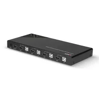 LINDY 4 Port HDMI 18G, USB 2.0 Audio KVM Switch