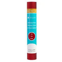 Silhouette Vinylfolie Glitter 30.5 Rot - Geeignet für Drucker: Nein - Detailfarbe: Rot - Aussenanwendung: Ja - Selbstklebend: Ja - Aufbügelbar: Nein - Folientyp: Vinylfolie