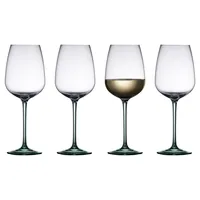 Lyngby Weingläser-Set Vienna Grün, 4 Stück, 53 cl - Material: Glas - Höhe: 23.5 cm - Volumen: 530 ml - Glas Typ: Weingläser-Set - Verpackungseinheit: 4 Stück - Detailfarbe: Grün