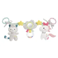 fehn Kinderwagenkette Aiko & Yuki - Material: Druckstoff - Velour - Zubehörtyp: Kinderwagenkette - Detailfarbe: Mehrfarbig
