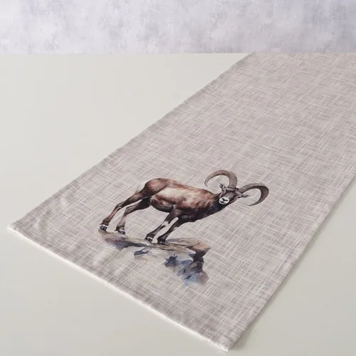 Boltze Tischläufer Poldie Textil, 140 x 40 cm - Materialtyp: Textil - Material: Polyester (PES) - Verpackungseinheit: 1 Stück - Detailfarbe: Beige - Braun - Produkttyp: Tischläufer
