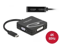Delock USB Type-C™ Adapter für einen VGA, DVI, HDMI oder DisplayPort Monitor