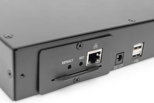 Digitus DS-72214 Tastatur/Video/Maus (KVM)-Switch Rack-Einbau Schwarz
