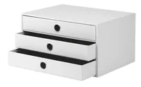Rössler Schubladenbox S.O.H.O. A4 Weiss - Detailfarbe: Weiss - Material: Karton - Anzahl Schubladen: 3