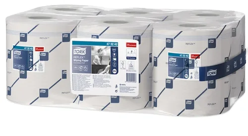 TORK Papierwischtücher M4 Reflex 473242 weiss 6 Rollen a 299m