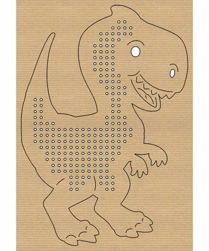 URSUS Stickset Kreuzstich Tiere 14.5 x 20 cm, 24 Stück - Detailfarbe: Braun - Produktart: Stickkarton
