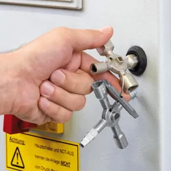 Knipex Schaltschrankschlüssel TwinKey - Set: Nein - Werkzeugtyp: Schaltschrankschlüssel - Grösse: Diverse