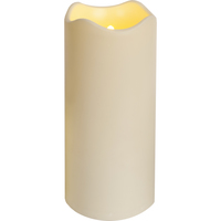 Star Trading LED-Kerze Pillar Paul Ø 10 x 23 cm, Beige - Betriebsart: Batteriebetrieb - Fernbedienung: Nein - Aussenanwendung: Ja - Höhe: 23 cm - Timerfunktion: Ja - Set: Nein