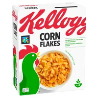 Kellogg's Corn Flakes Original 375 g - Produkttyp: Getreide - Nährwertangabe pro: 100 g - Energiegehalt (in kj): 1604 KJ - Energiegehalt (in kcal): 378 Kcal - Fett: 0.9 g - Gesättigte Fettsäuren: 0.2 g