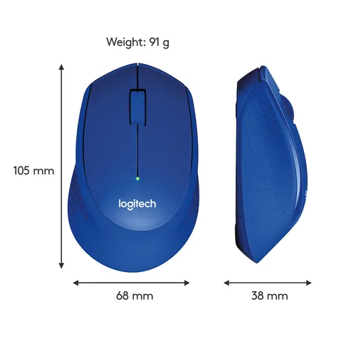 Logitech Mouse M330 SILENT PLUS Wireless Blue