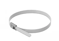 DELOCK Edelstahlkabelbinder L 200 x B 4,6 mm weiß 10 Stück