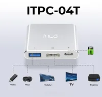 Inca ITPC-04T hub di interfaccia USB tipo-C 5000 Mbit/s Argento, Bianco