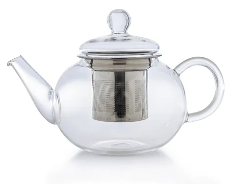 Creano Teekanne 0.8 l, Transparent - Material: Borosilikatglas - Detailfarbe: Transparent - Filtertyp: Edelstahlfilter - Fassungsvermögen: 0.8 l - Kompatible Kochfelder: Manuell - nicht für Kochfelder