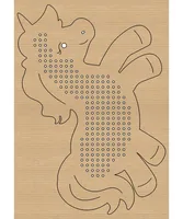 URSUS Stickset Kreuzstich Tiere 14.5 x 20 cm, 24 Stück - Detailfarbe: Braun - Produktart: Stickkarton