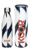 KOOR Trinkflasche Parallelo 500 ml - Material: Edelstahl - Eigenschaften: Wiederverwendbar - Zertifikate: Keine Zertifizierung - Spülmaschinenfest: Nein - Volumen: 500 ml - Farbe: Weiss - Schwarz - Rosa