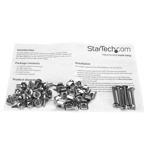 6U WALL MOUNT RACK BRACKET STEEL LOW-PROFILE WALL-BRACKET