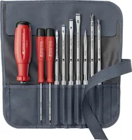 PB Swiss Tools SwissGrip Evo Wechselklingen-Set Grau - Schraubenziehertyp: Phillips - Schlitz - Anwendungsbereich: Universal - Werkstatt