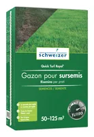 Eric Schweizer Nachsaat-Rasen Quick Turf Royal, 1250 g - Rasenart: Nachsaat-Rasen - Volumen: 1.25 kg - Max. ausreichend für: 125 m²