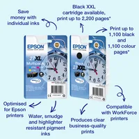 EPSON Tintenpatrone cyan T270240 WF 3620/7620 300 Seiten