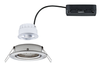 Paulmann Einbauleuchte LED Nova Coin Eisen gebürstet - Leuchten Kategorie: Einbauleuchte - Betriebsart: Netzbetrieb - Lampensockel: LED fest verbaut - Farbtemperatur Kelvin: 4000 K - Gesamtleistung: 2.8 W - Farbwiedergabeindex CRI: 80