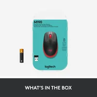 Logitech M190 optisch wireless Red