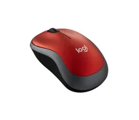 Logitech M 185 Cordless Notebook Mouse USB schwarz / rot