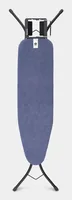 Brabantia Bügeltisch 110 x 30 cm, Blau - Bügelbrettbezug: Baumwolle (CO) - Ausstattung: Kindersicherung - Dampfstationsablage - Höhenverstellbar: Ja - Breite: 46.2 cm - Detailfarbe: Blau - Länge: 7 cm