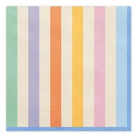 PartyDeco Servietten Streifen Paper Multicolour 20 pc(s)