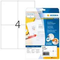 HERMA Abdecketik. A4 weiß 105x148 mm Papier opak 100 St.