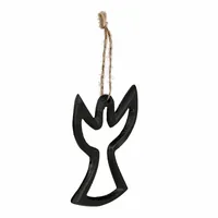 EGLO Weihnachtsschmuck Baliguian Engel, Schwarz - Verpackungseinheit: 1 Stück - Detailfarbe: Schwarz - Produkttyp: Aufhänger - Detailmaterial: Aluminium - Grundmaterial: Metall