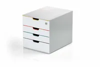 DURABLE Schubladenbox VARICOLOR Mix 4 Fächer SAFE abschlb me