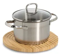 Zeller Present Topfuntersetzer Bambus Ø 25 cm, Braun - Anwendungsbereich: Pfanne  - Topf  - Material: Holz - Detailfarbe: Braun - Set: Nein - Zusammenklappbar: Nein
