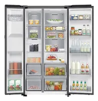 Samsung Foodcenter RS90F64EDFWS Anthrazit - Energieeffizienzklasse: D - Energieeffizienzklasse: D - Anzahl Türen: 2 - Einbaunormen: Keine - Einbaumodell: Nein - Nutzinhalt Kühlen: 401 l