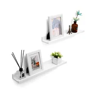 Songmics Wandregal 2-er Set, Weiss - Eigenschaften: Keine Eigenschaft - Zertifikate: Keine Zertifizierung - Breite: 60 cm - Höhe: 5 cm - Tiefe: 10 cm - Detailfarbe: Weiss