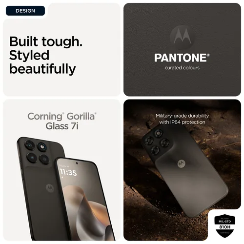 Motorola moto g77 17,3 cm (6.8") Double SIM hybride Android 16.0 5G USB Type-C 8 Go 256 Go 5200 mAh Noir