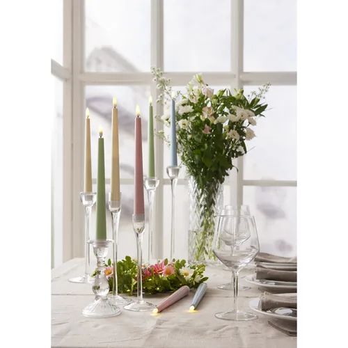 Star Trading LED-Stabkerzen Set Dinner Candy 2 pack, Warmweiss – Rosa - Betriebsart: Batteriebetrieb - Fernbedienung: Nein - Aussenanwendung: Nein - Höhe: 26 cm - Timerfunktion: Ja - Set: Ja