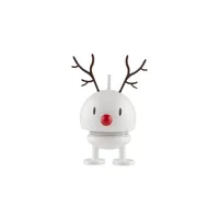 Hoptimist Aufsteller Bumble Rentier S 9.5 cm, Weiss - Produkttyp: Aufsteller - Motiv: Tiere - Detailfarbe: Weiss - Detailmaterial: Acrylnitril-Butadien-Styrol (ABS) - Kunststoff - Grundmaterial: Metall