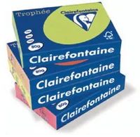 Clairefontaine Kopierpapier Trophée Colored Copy FSC A4, 80 g/m², Lindgrün - Geeignet für Drucker: Universal - Grammatur: 80 g/m² - Papiertyp: Kopierpapier - Materialeigenschaften: FSC®-zertifiziert - Verpackungseinheit: 500 Stück - Papierformat: A4