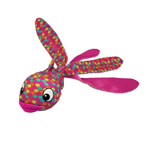 Kong Hunde-Spielzeug Wubba Finz Fisch S, pink - Produkttyp: Apportieren - Spielzeug - Tierart: Hund