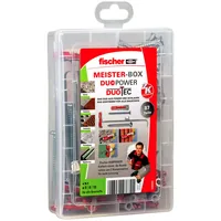 Meister-Box DUOPOWER / DUOTEC (hellgrau/rot, 87-teilig, mit Schrauben)